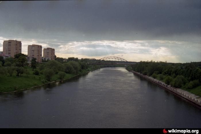 Пешеходный мост в воскресенске