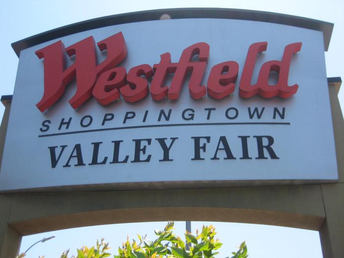 Valley Fair Shopping Center Sign  Valley fair, San jose california, Valley fair  mall