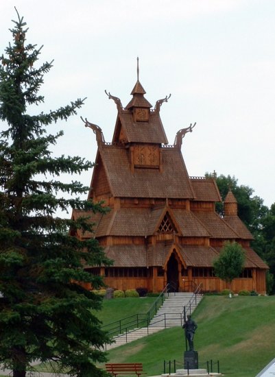 Stavkirkke (Gol Stave Church) - Minot, North Dakota