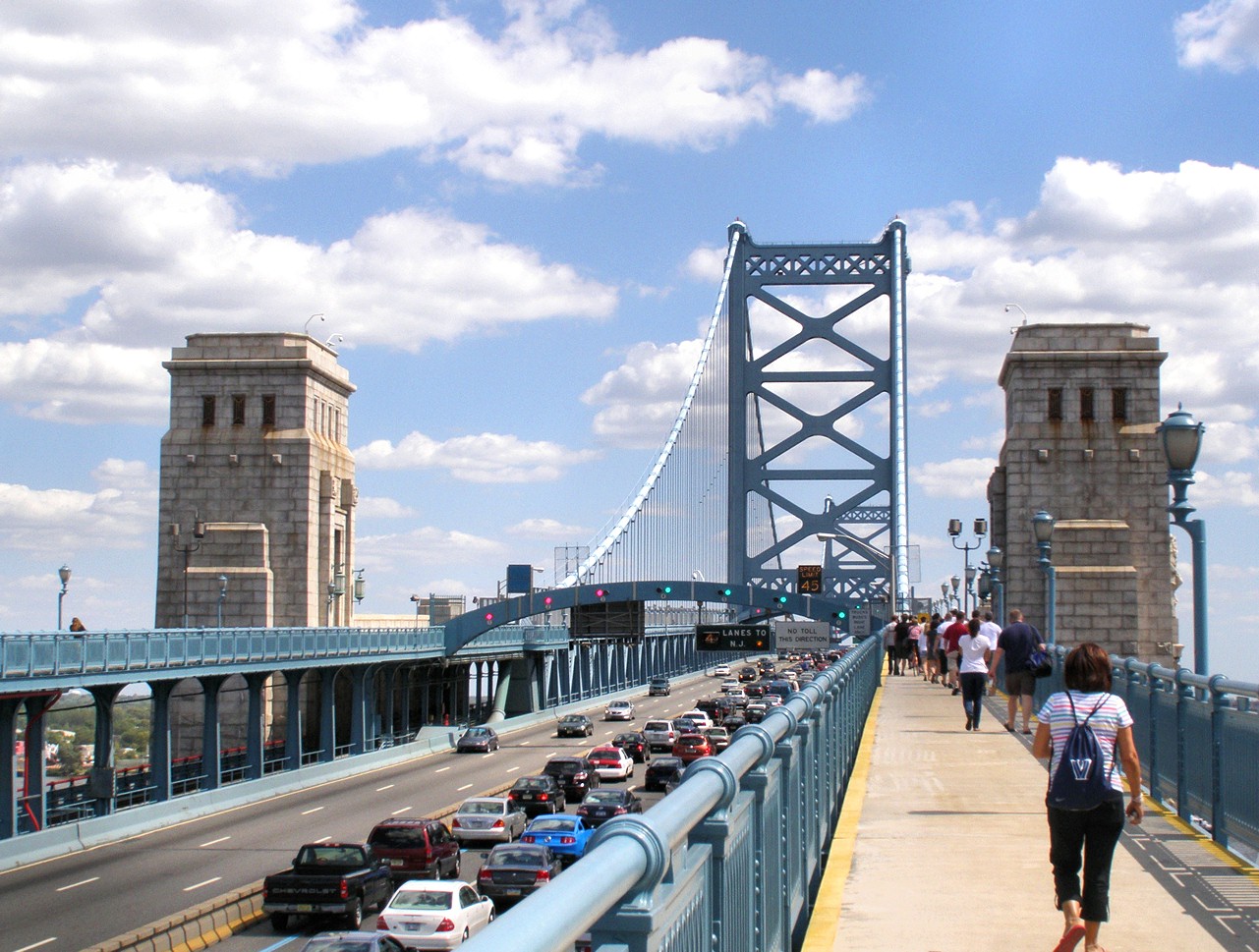 Ben Franklin Bridge - Camden, New Jersey | historic landmark ...