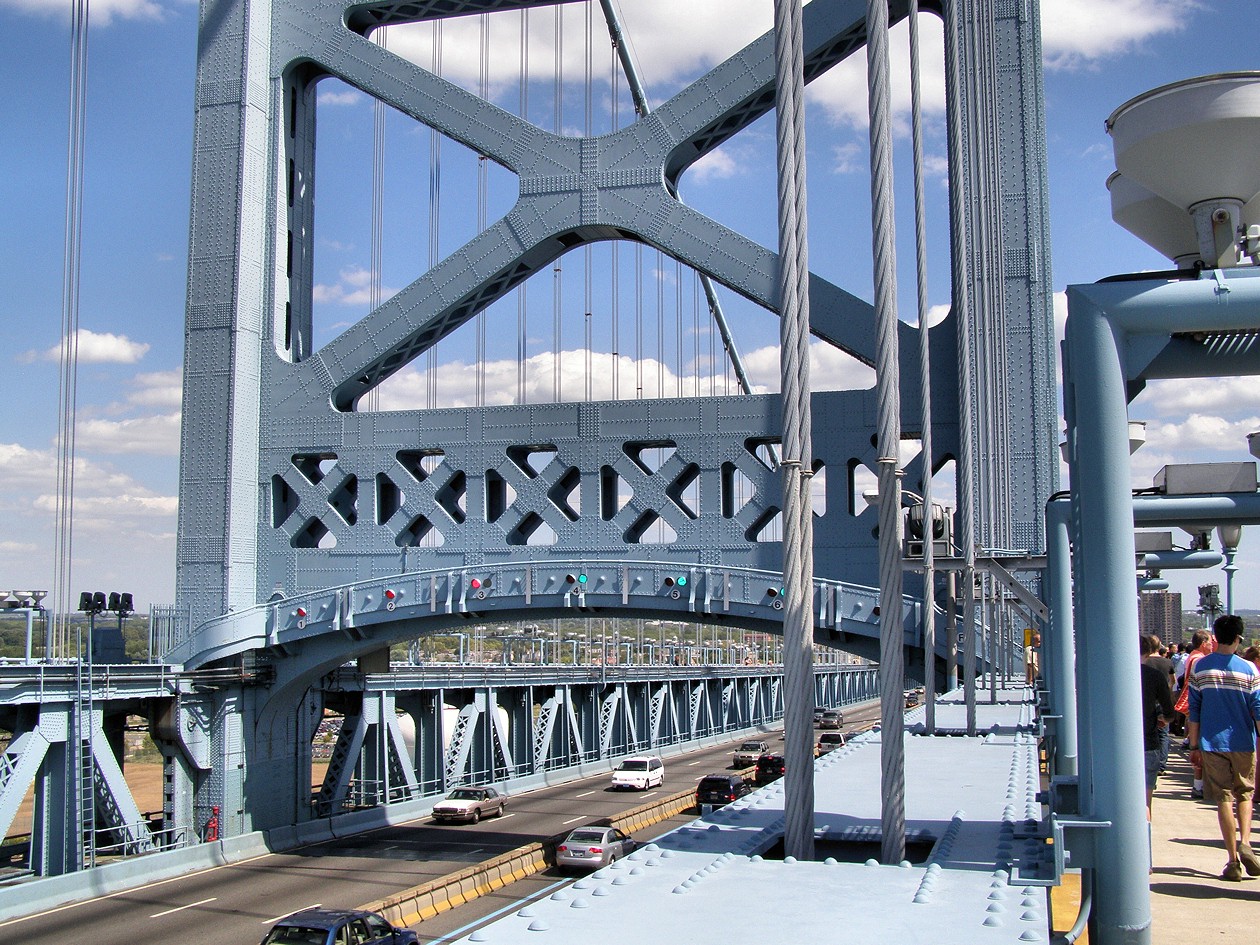 Ben Franklin Bridge - Camden, New Jersey | historic landmark ...