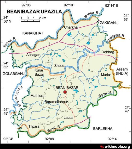 Beanibazar Upazila HQ | township, subdistrict, fourth-level ...