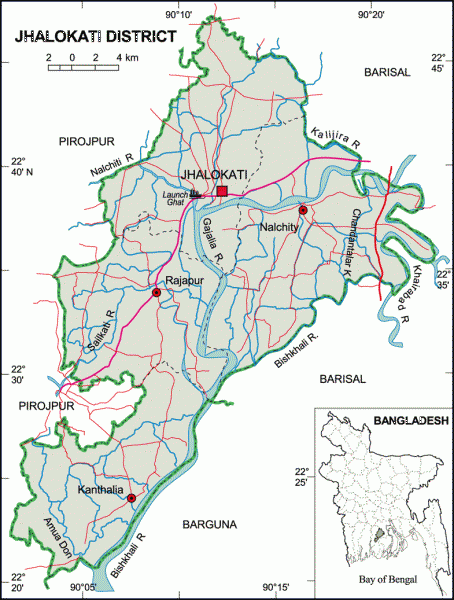 Jhalokati District Town | city, third-level administrative division ...