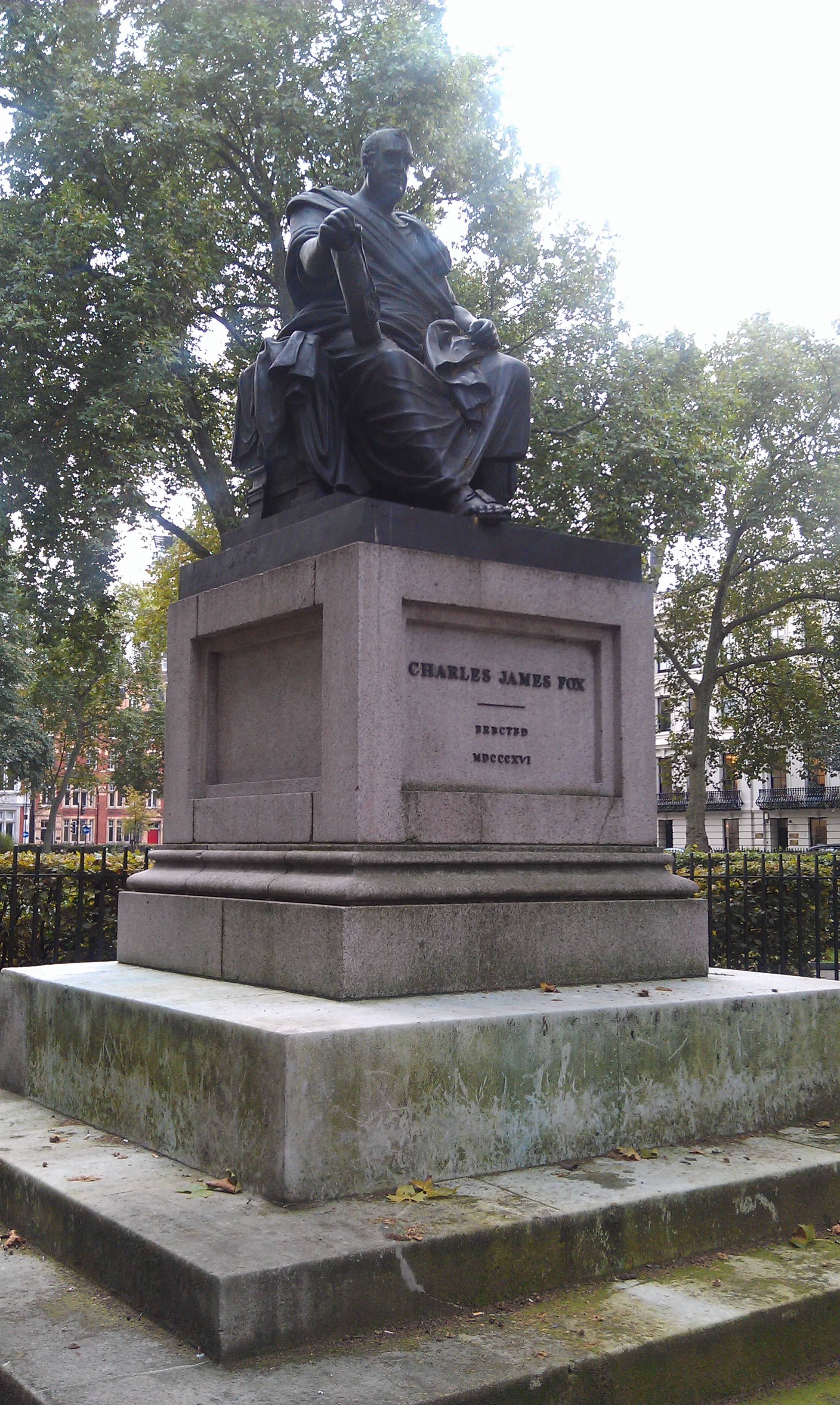 Statue of Charles James Fox - London