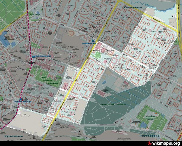 Карта калининского района санкт петербург