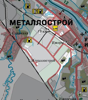 Карта металлострой спб