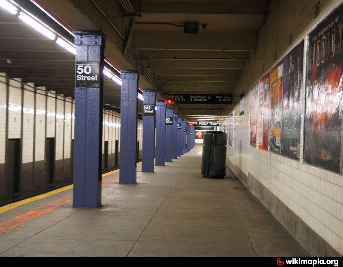 50th Street Subway Station (A,C,E) - New York City, New York