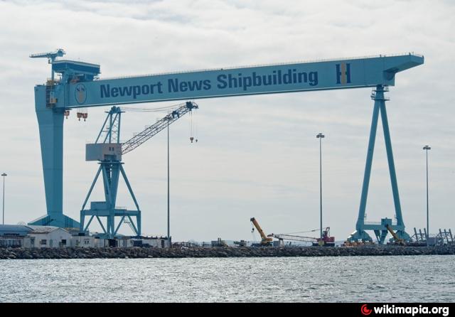 newport news shipyard crane lift