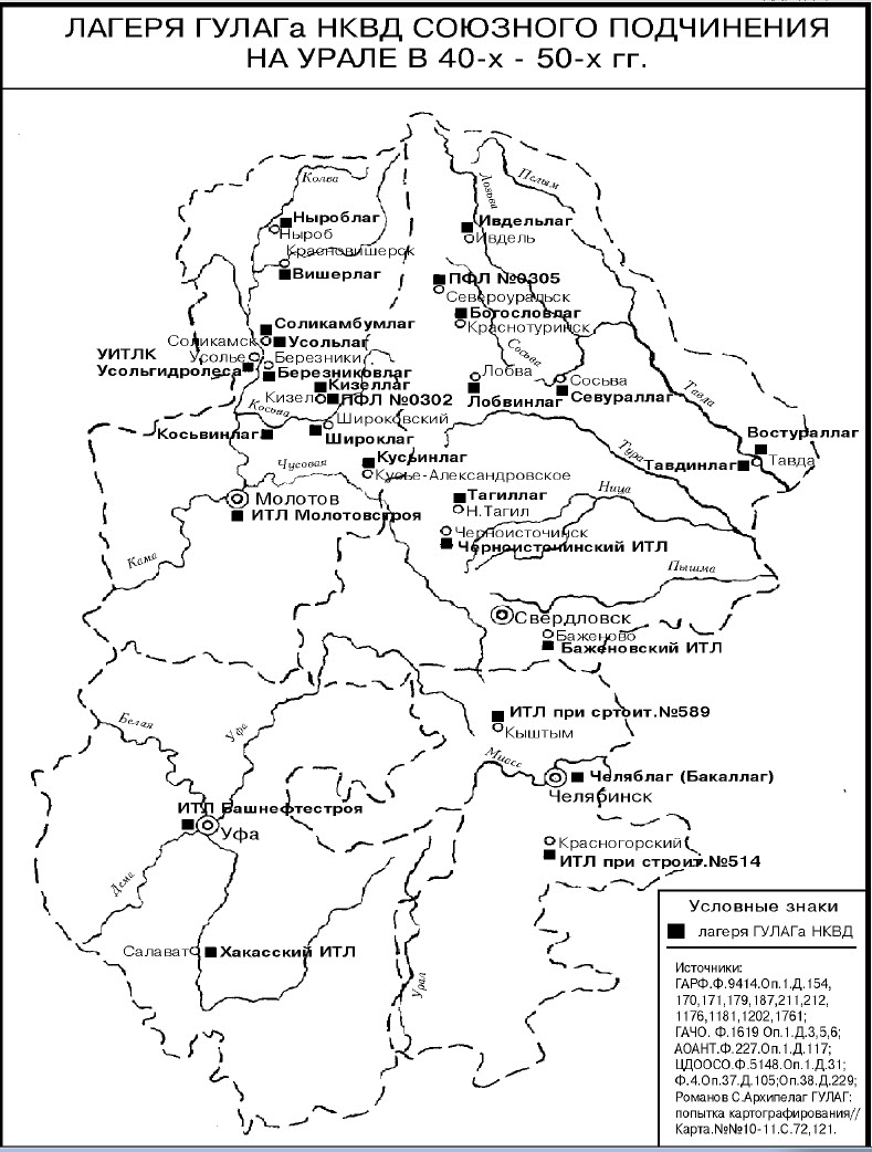 Карта 1940 свердловской области