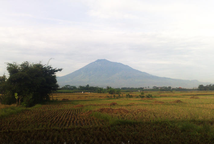 Volcanic Crater of Mount Ceremai