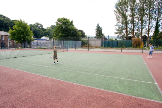 Hard-surface Tennis Court
