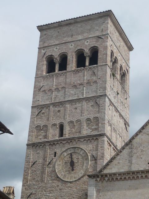 Bell tower of the Cathedral of San Rufino - Assisi, Italy