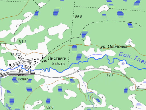 Карта исчезнувших деревень омской области