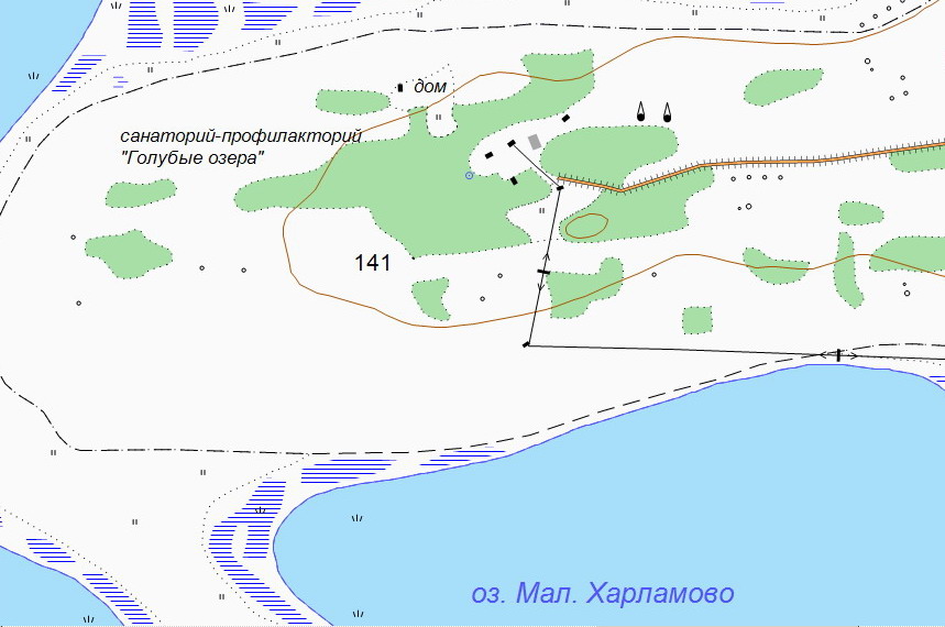 Карта голубых озер