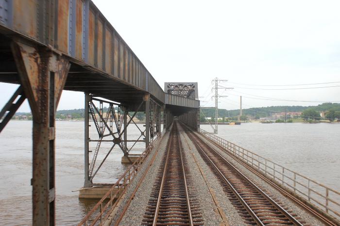 Fort Madison Toll Bridge | railway, interlocking, railway bridge, road ...