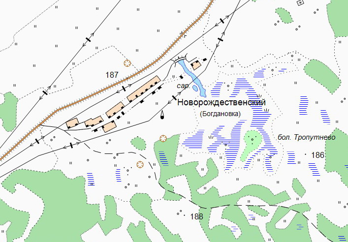 Богдановка коломна карта