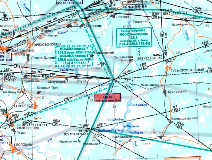 Карта московской области черусти