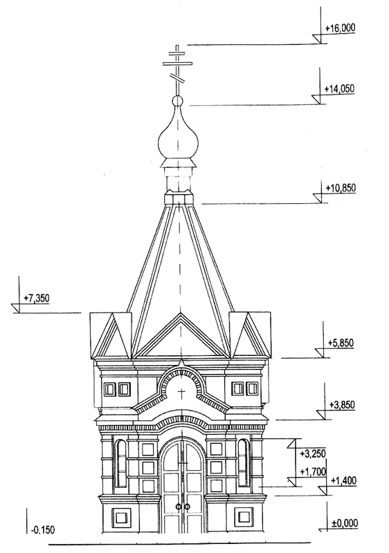 План небольшой часовни