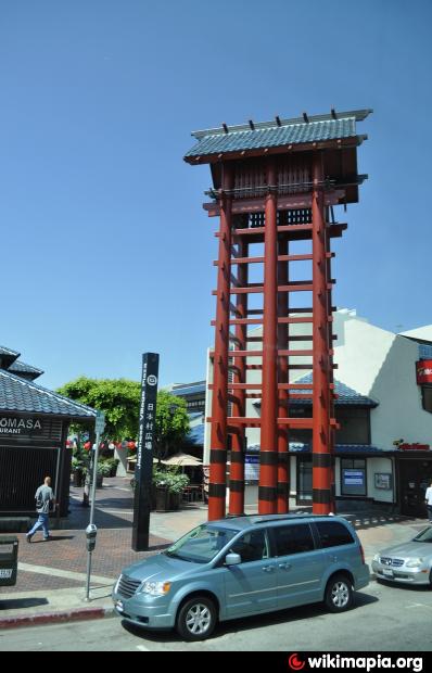 Japanese Village Plaza yagura (fire lookout tower) - Los Angeles ...