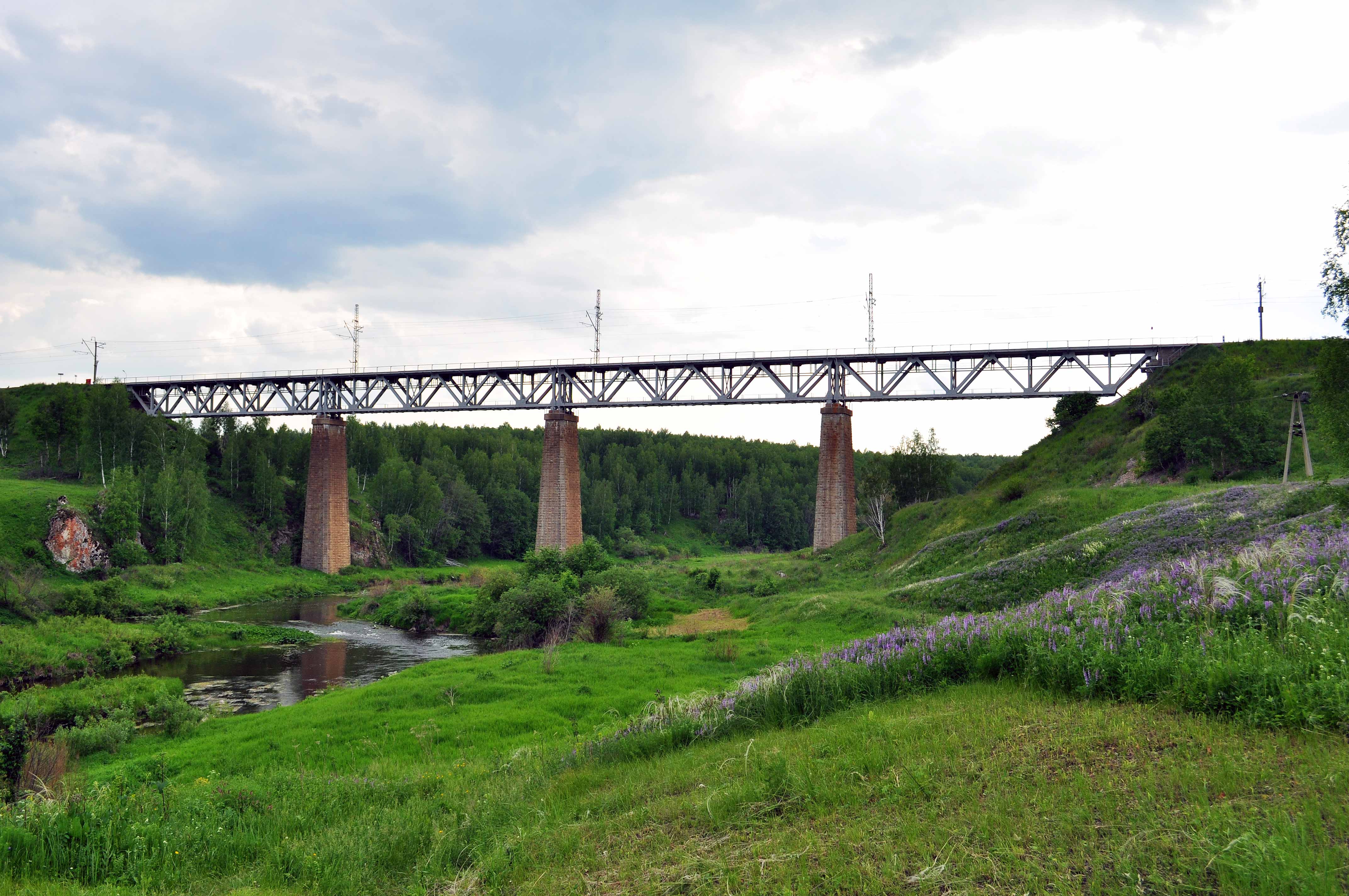 Каменский Железнодорожный мост через реку