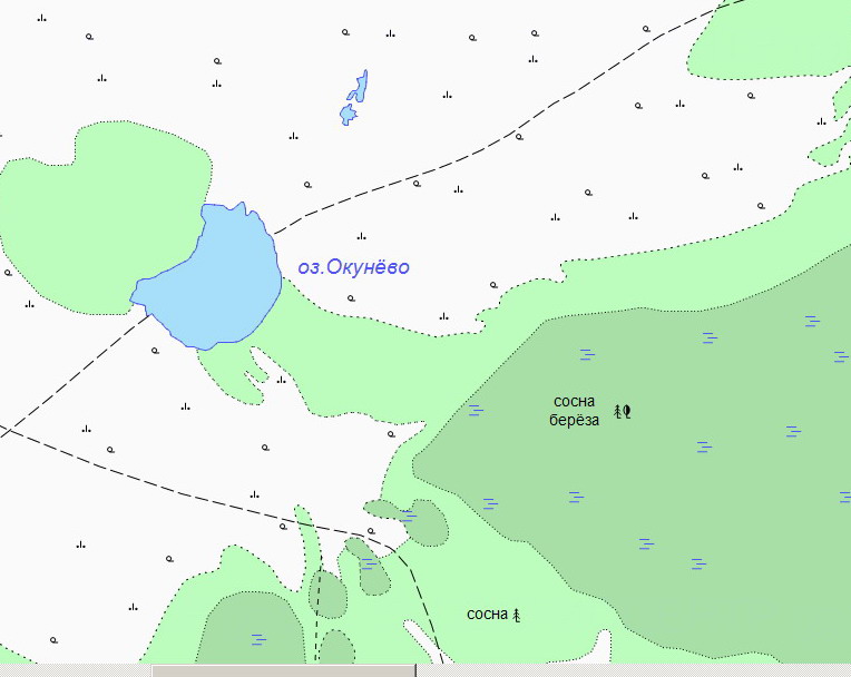 Окунево омская область карта