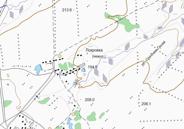 Карта покровка октябрьский район