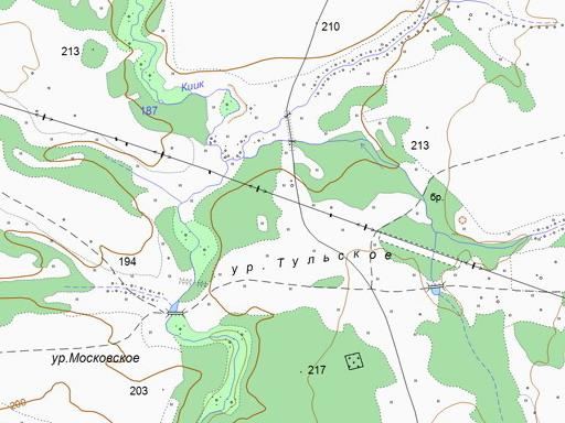 Карта урочищ тульской области