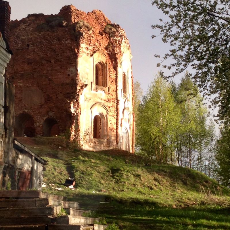 Разрушенный собор в Гродно