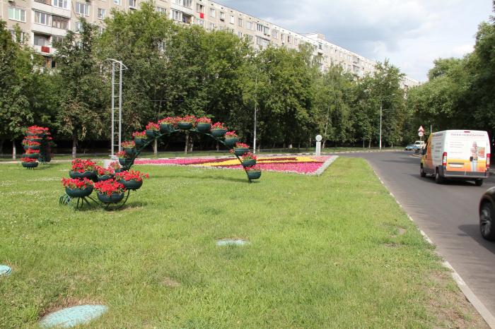 Славянский бульвар одинцово. Клумба Ямашева 97. Цветники Москвы. Московский цветник. Клумбы Москвы.