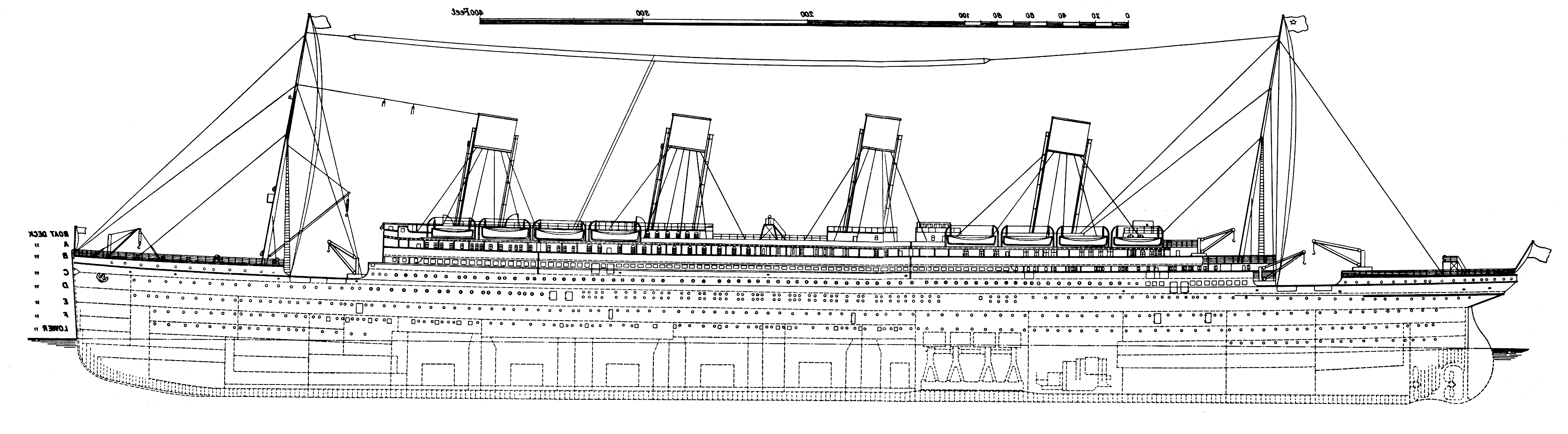 План палуб титаника