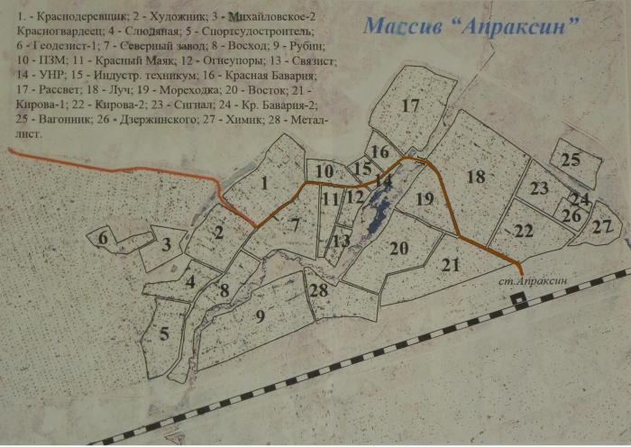 Массив михайловский кировский район карта