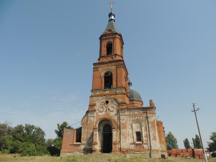 Пески Поворинский район Церковь