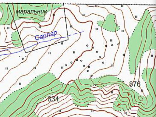 Катанда горный алтай карта