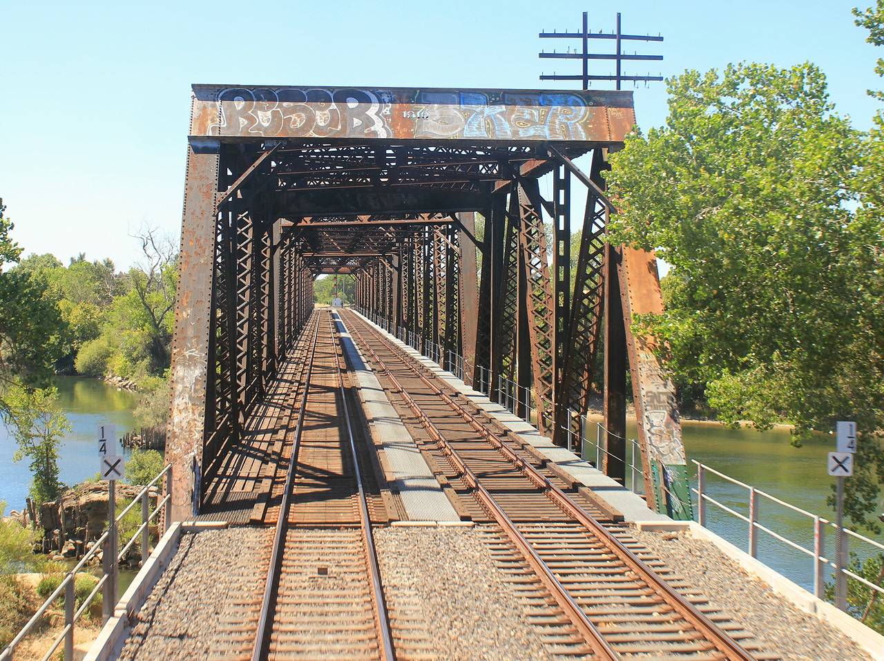 Truss Railroad Bridge - Sacramento, California