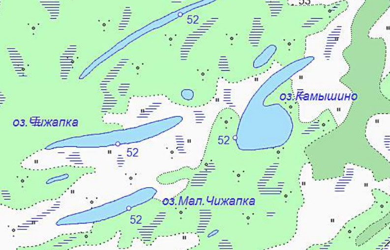 Озеро черейское карта глубин