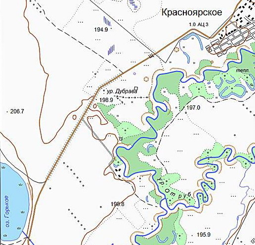 Карта рубцовского района