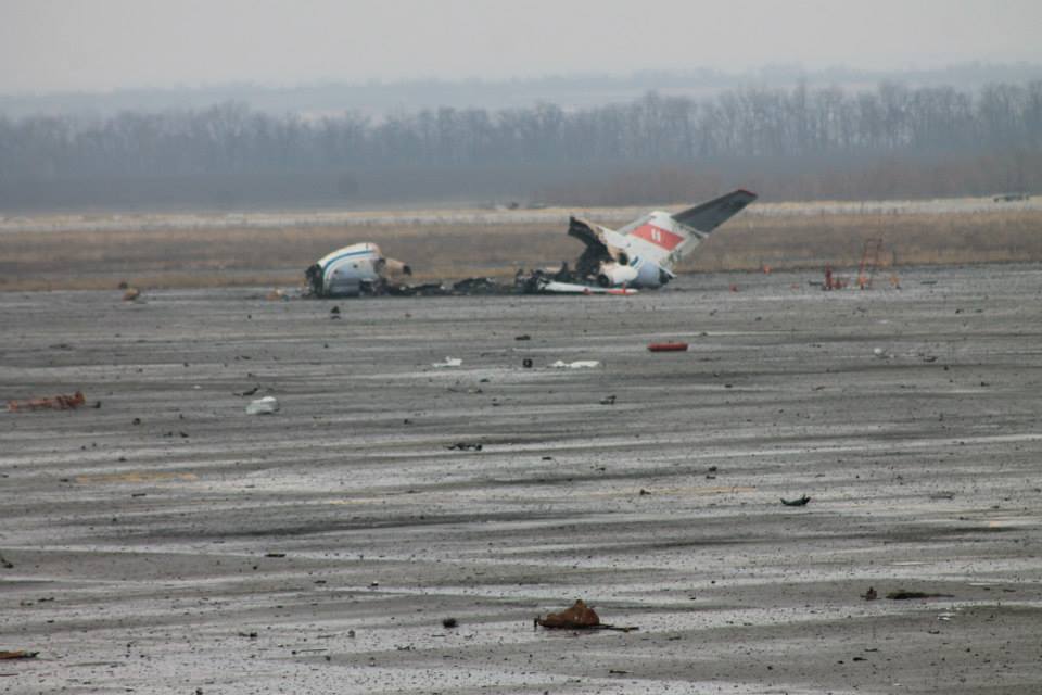 Destroyed aircraft - Donetsk