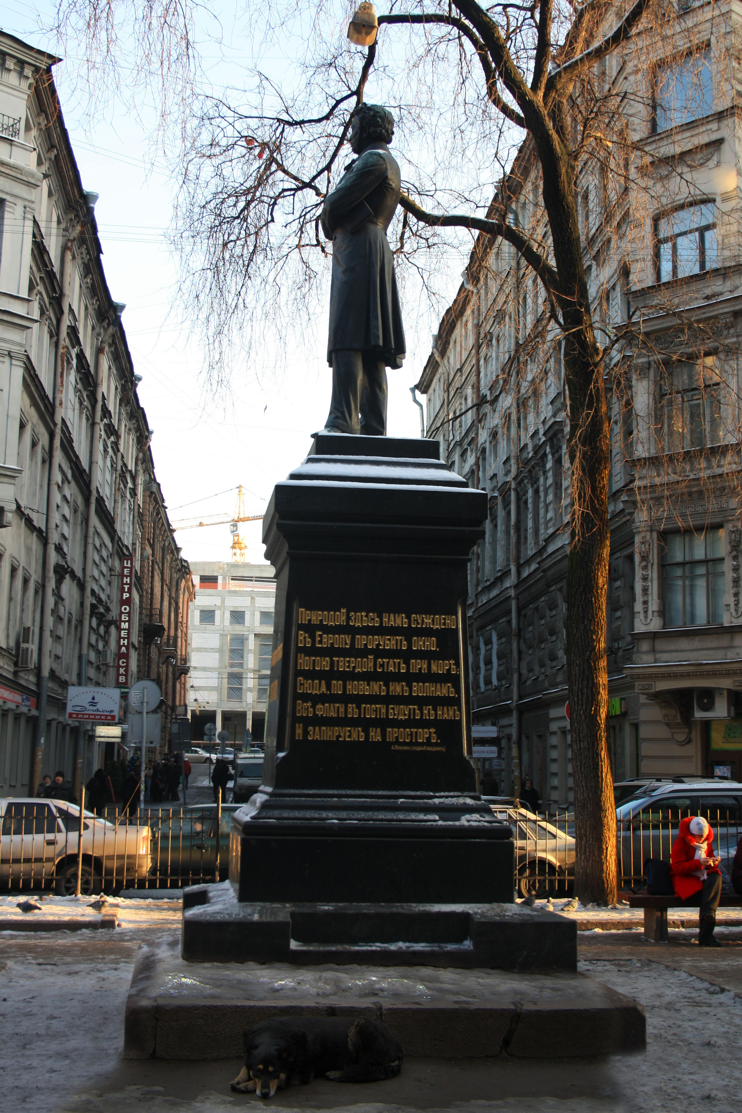 памятник пушкину санкт петербург