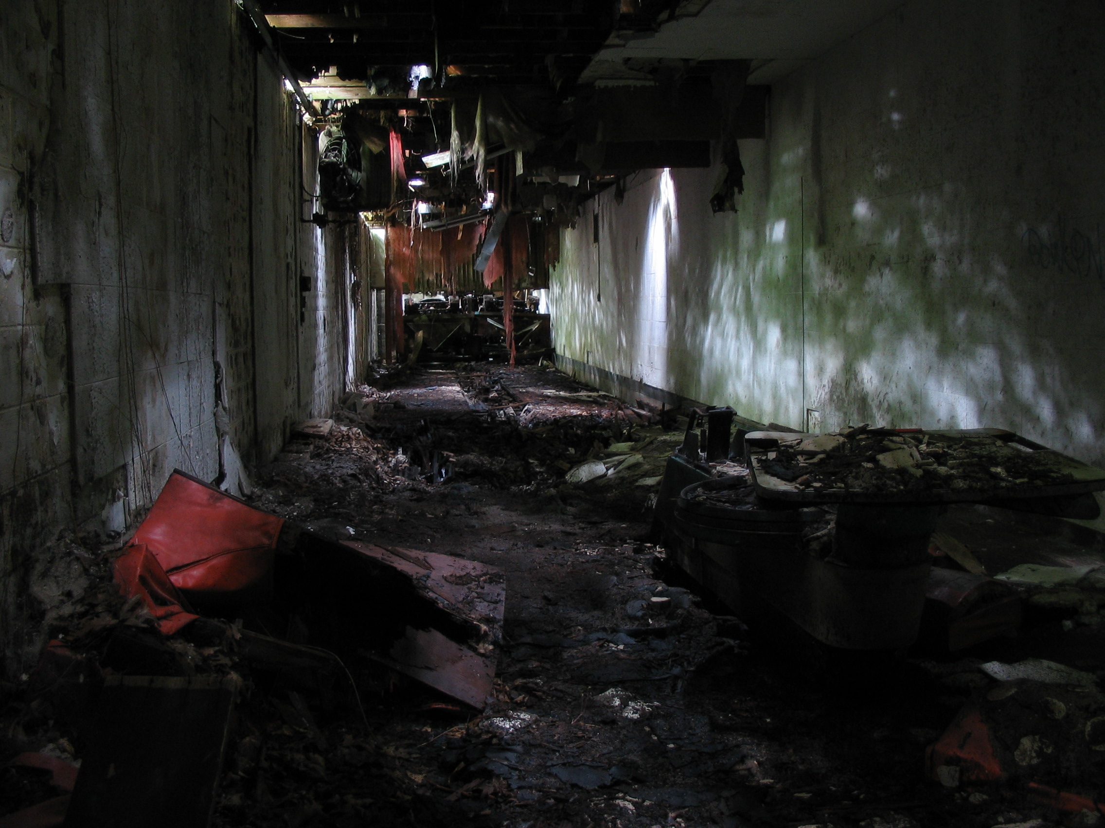 Abandoned bowling alley