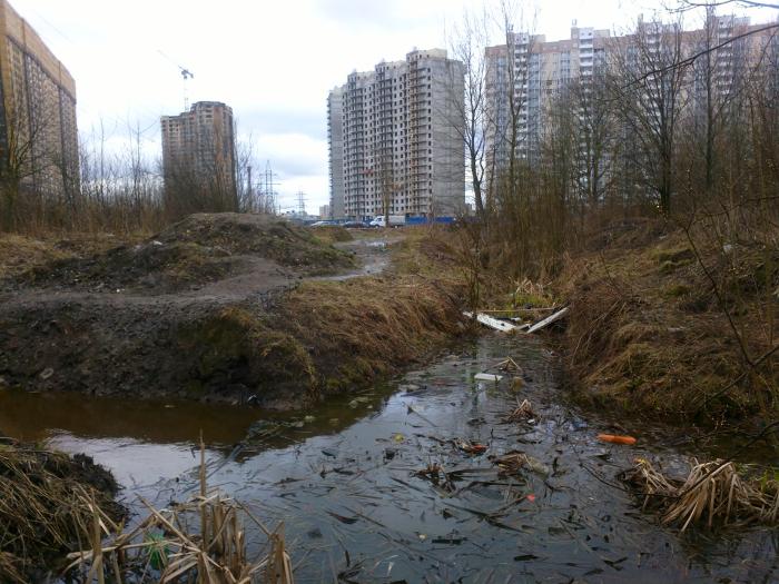грязная канава