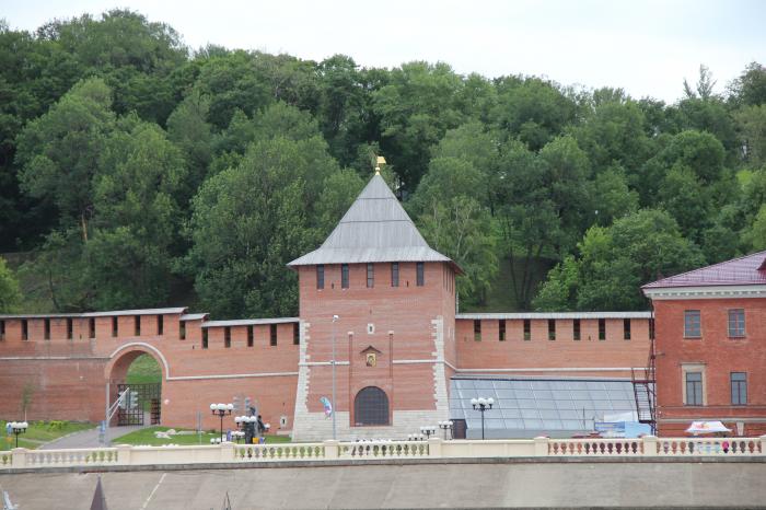 Зачатьевская башня нижегородского кремля