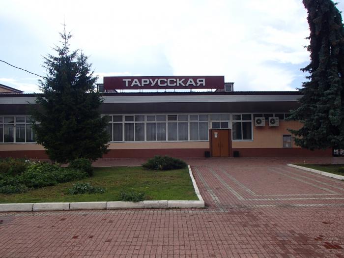 Тарусская жд станция карта