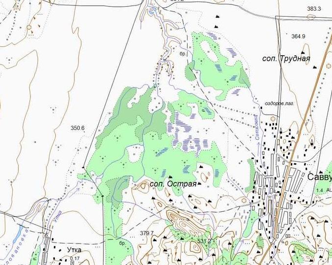Схема сопки