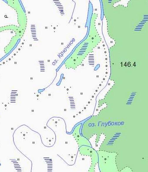 Глубокое озеро карта