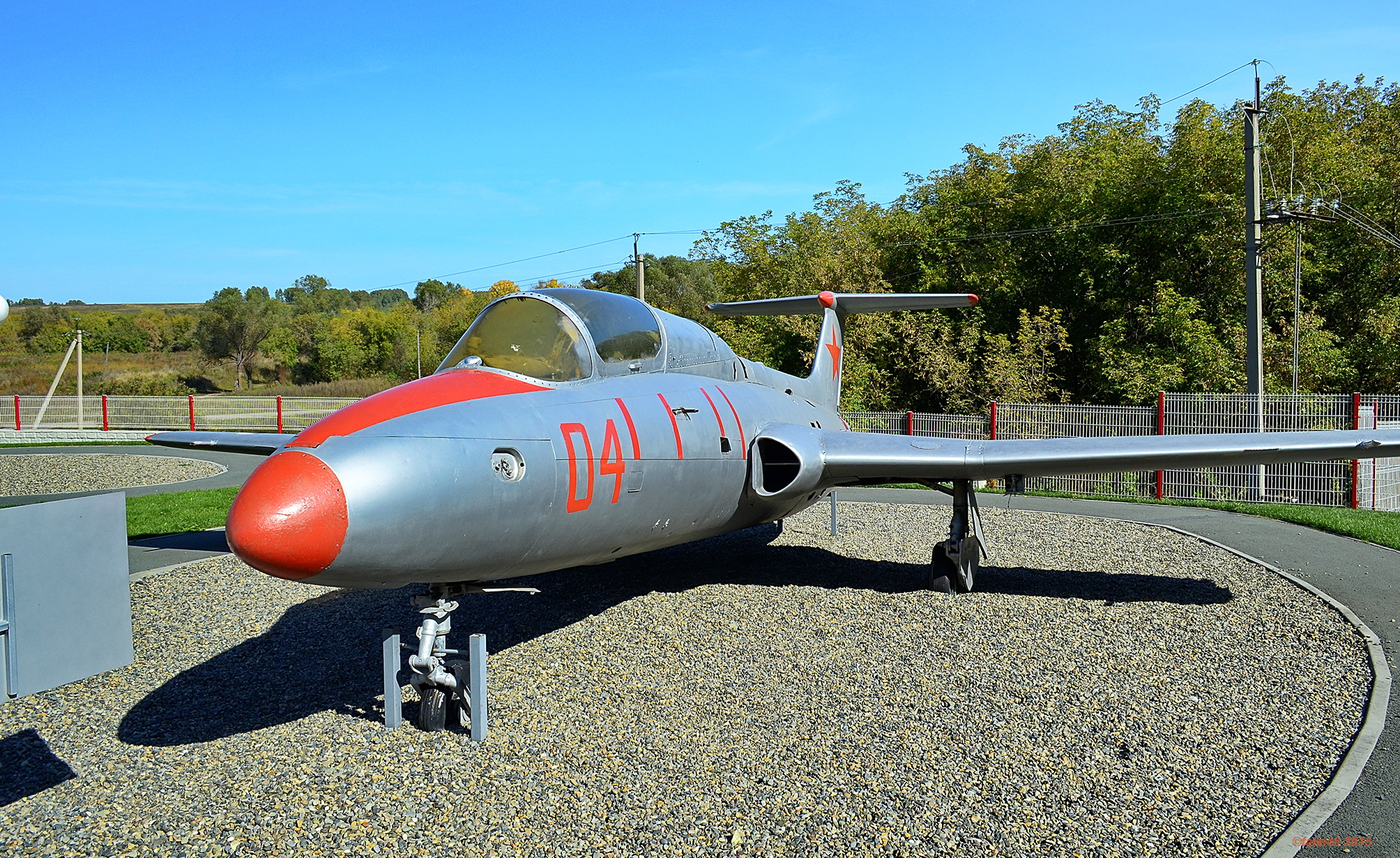 Military jet trainer aircraft Aero L-29 Delfín - Polkovnikovo