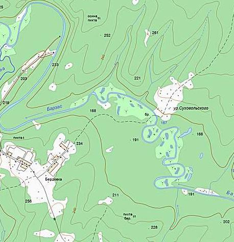 Поселок барзас кемеровская область карта