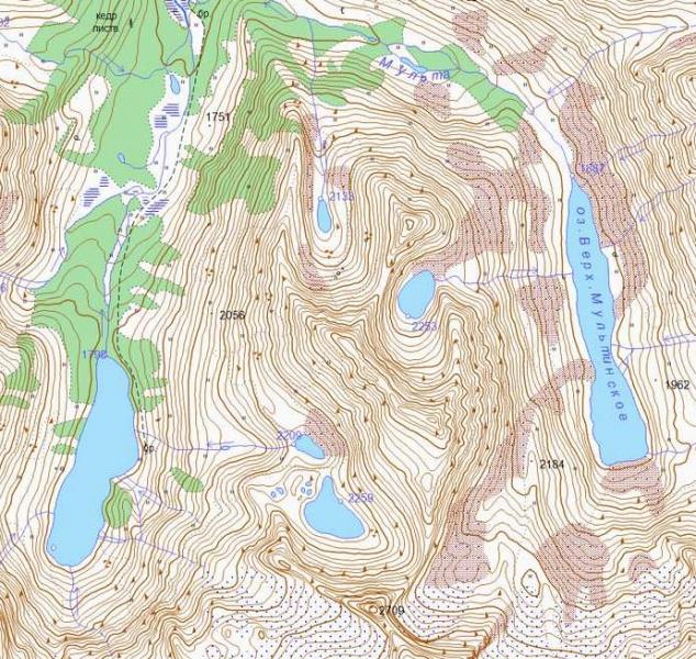 Мультинские озера как добраться карта