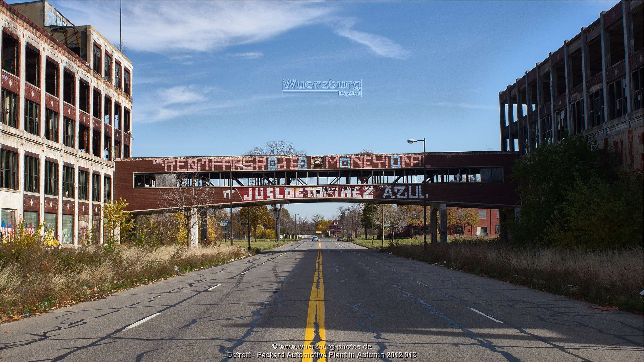 Packard Automotive Plant - Bridge over the East Grand Blvd - Detroit ...