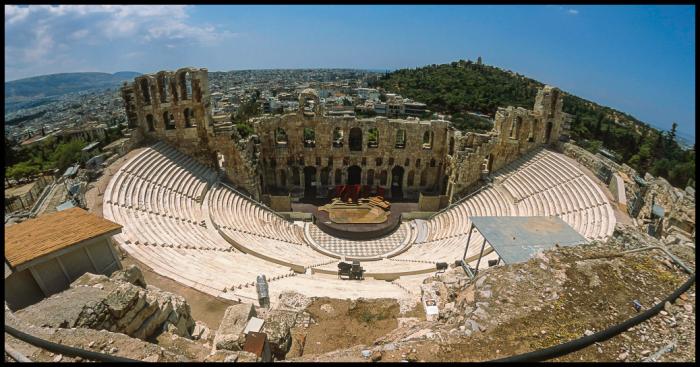 Αποτέλεσμα εικόνας για history Odeon Herodes Atticus 