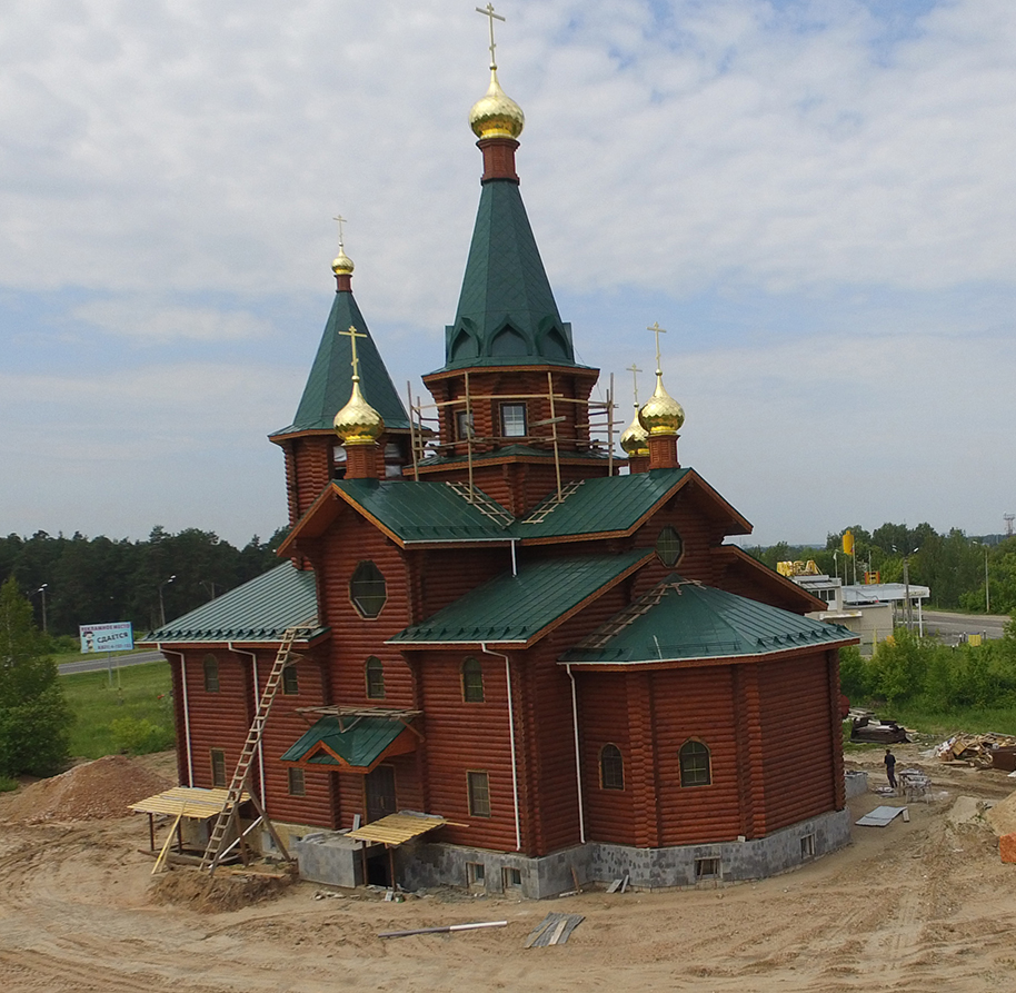 Храм сергия радонежского кстово. Церковь Кстово Приволжский. Храм преп Сергия в Кстово. Сергиевская Церковь в Кстово.